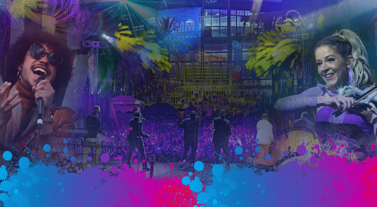 The NAMM Show color splashes