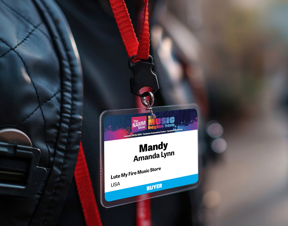 NAMM Show badge
