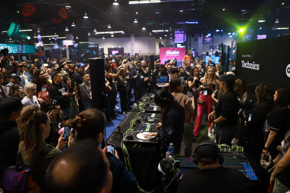 music industry brand booth at the namm show